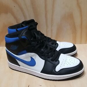Jordan 1 Mid Racer Blue 2021 Mens sz 9 1/2, Wmn's 11